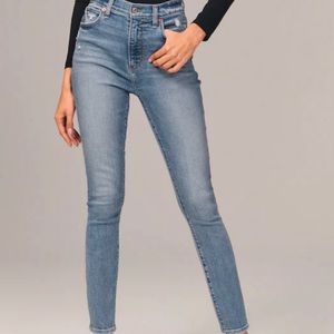 Abercrombie high rise super skinny jeans